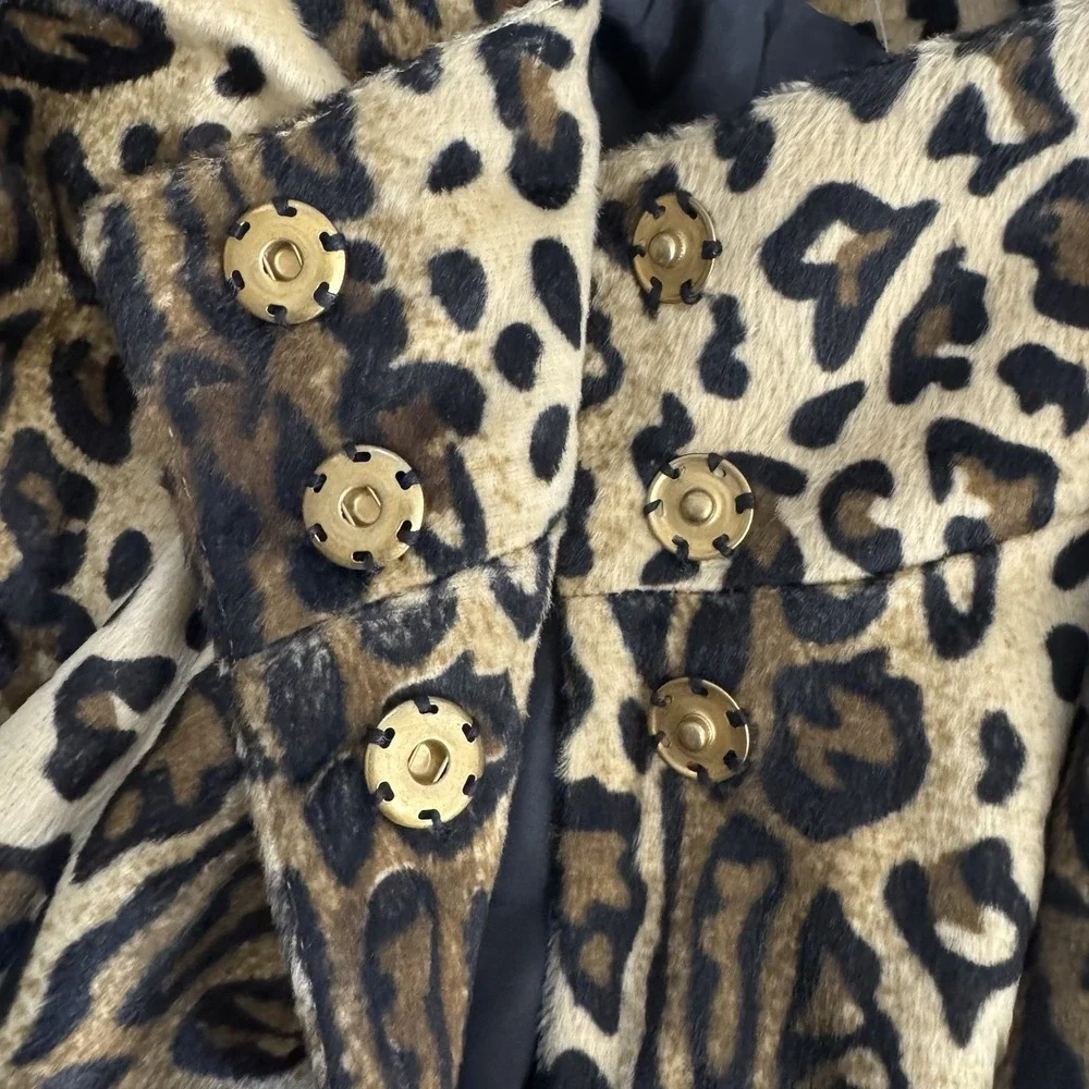 Vintage‎ Jaclyn Smith Leopard Print Woman's XL Swing Jacket NWT Deadstock 90's